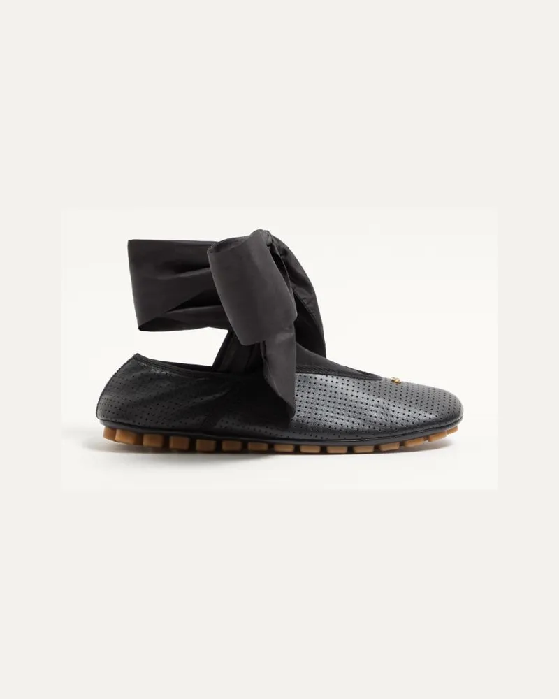 Valentino Garavani Ballerina Rythmika In Nappa Traforata Donna NERO Nero