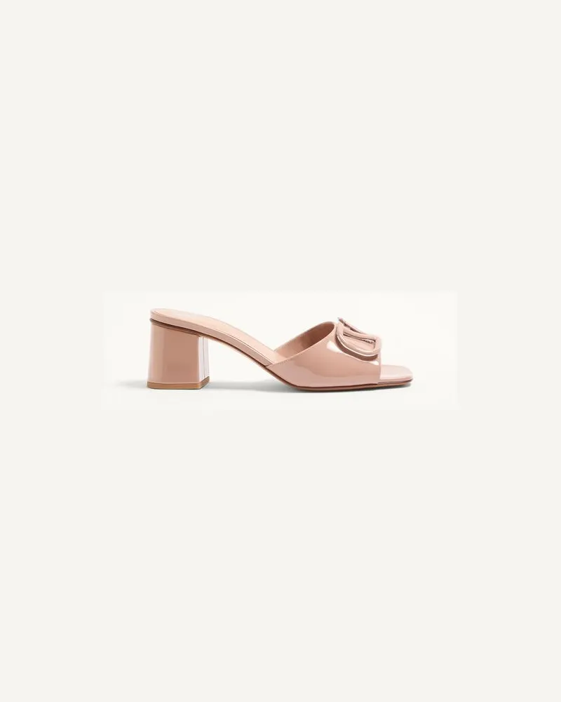 Valentino Garavani Sandalo Slide VLogo Signature In Vernice 60Mm Donna ROSE CANNELLE Rose