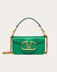 Valentino Garavani BORSA PICCOLA A SPALLA GARAVANI LOCÒ IN VITELLO Donna VERDE Verde