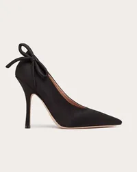 Valentino Garavani DÉCOLLETÉ GARAVANI NITE-OUT IN RASO 110MM Donna NERO Nero