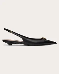 Valentino Garavani BALLERINA SLINGBACK VLOGO THE BOLD EDITION IN VITELLO 20MM Donna NERO Nero