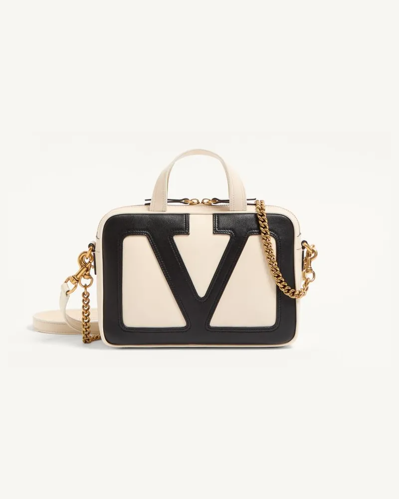 Valentino Garavani Borsa A Mano Valentino Garavani Viva Superstar In Nappa Donna BURRO/NERO Burro