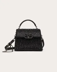 Valentino Garavani BORSA A MANO MINI VSLING CON RICAMO SPARKLING Donna NERO Nero