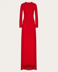 Valentino Garavani ABITO DA SERA IN GEORGETTE DOUBLE Donna ROSSO Rosso