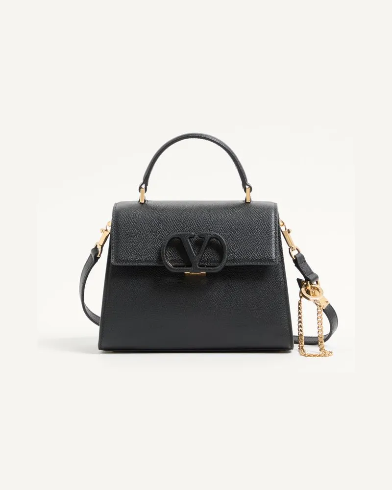Valentino Garavani Borsa A Mano Piccola Valentino Garavani Vsling In Vitello Granato Donna NERO Nero