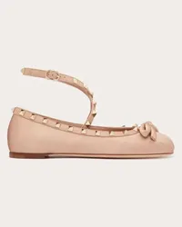 Valentino Garavani BALLERINA ROCKSTUD IN RASO Donna ROSE CANNELLE Rose