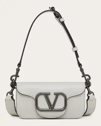 Valentino Garavani BORSA A TRACOLLA MINI GARAVANI LOCÒ IN VITELLO Uomo GRIGIO Grigio