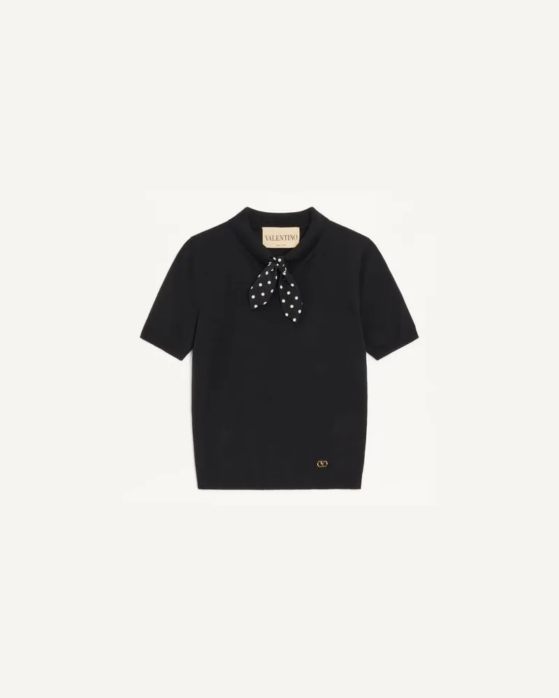 Valentino Garavani Top In Maglia Donna NERO Nero