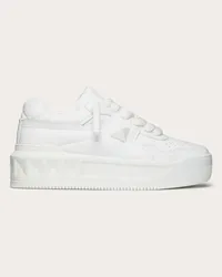 Valentino Garavani SNEAKER ONE STUD XL IN NAPPA Donna BIANCO Bianco