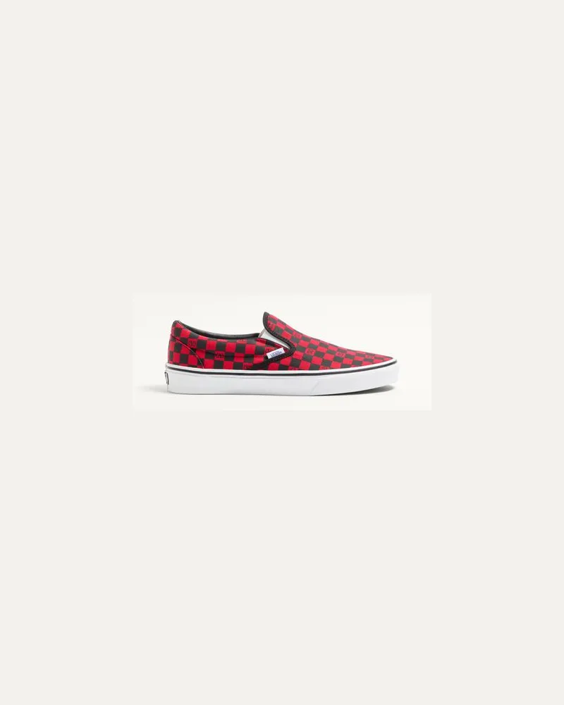 Valentino Garavani Sneaker Slip-On Valentino Garavani And Vans In Tessuto Con Stampa Vlogo Checkerboard Uomo ROUGE PUR/NERO 45 