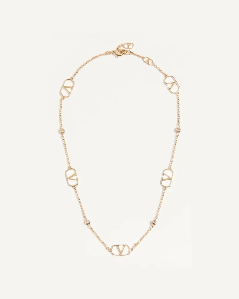 Valentino Garavani Collana VLogo Signature In Metallo Donna ORO Oro