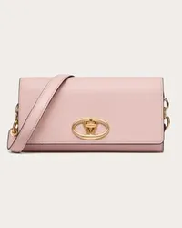 Valentino Garavani PORTAFOGLIO CON TRACOLLA VLOGO THE BOLD EDITION IN NAPPA Donna ROSE QUARTZ Rose