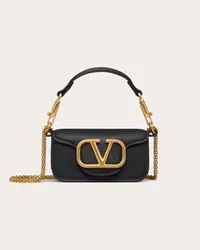 Valentino Garavani BORSA MICRO CON CATENA GARAVANI LOCÒ IN VITELLO Donna NERO Nero