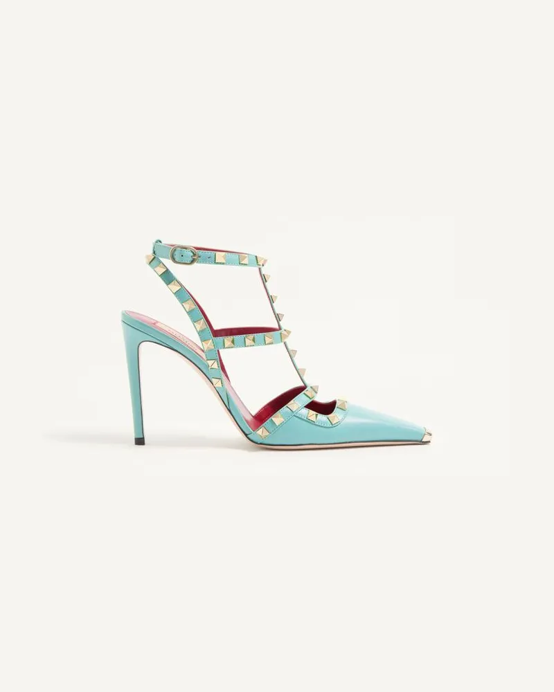 Valentino Garavani Décolleté Rockstud In Capretto 100mm Donna AZZURRO Azzurro
