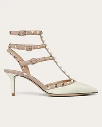 Valentino Garavani DÉCOLLETÉ ROCKSTUD CON CINTURINI 65MM Donna AVORIO/POUDRE Avorio