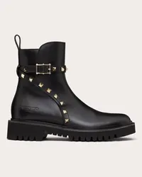 Valentino Garavani STIVALETTO ROCKSTUD IN VITELLO 40MM Donna NERO Nero