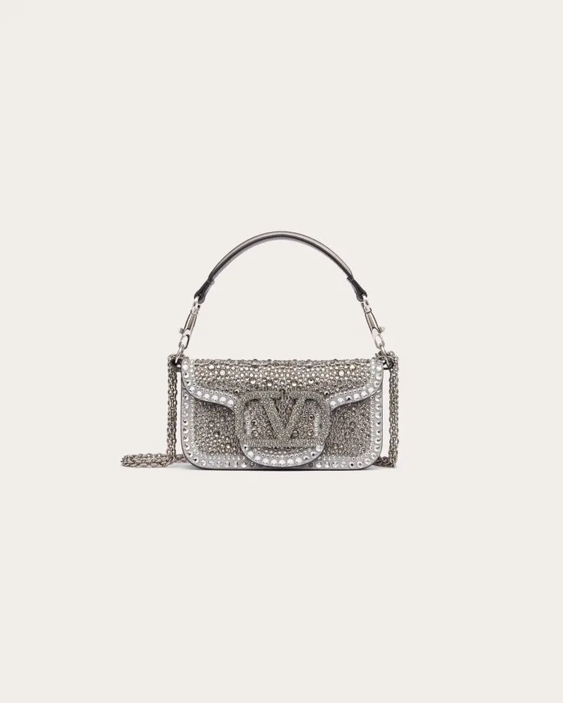 Valentino Garavani Borsa Piccola A Spalla Valentino Garavani Locò Con Strass Donna CRYSTAL Crystal