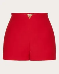 Valentino Garavani SHORTS IN CREPE COUTURE Donna ROSSO Rosso