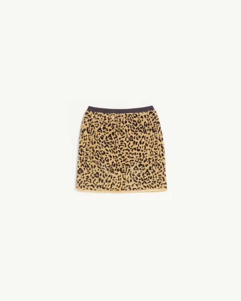 Valentino Garavani Gonna In Maglia Lurex Jacquard Animalier Donna ANIMALIER Animalier