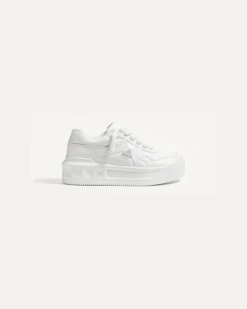 Valentino Garavani Sneaker One Stud Xl In Nappa Donna BIANCO Bianco