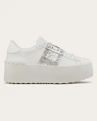 Valentino Garavani SNEAKER FLATFORM ROCKSTUD UNTITLED IN VITELLO CON BANDA METALLIZZATA
EFFETTO CRAQUELÉ Donna BIANCO/SILVER Bianco