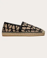 Valentino Garavani ESPADRILLAS TOILE ICONOGRAPHE IN TESSUTO TOILE ICONOGRAPHE Uomo NATURALE/NERO Naturale