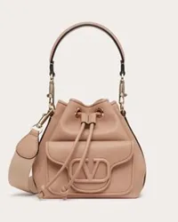 Valentino Garavani BORSA A SECCHIELLO LOCÒ IN VITELLO Donna ROSE CANNELLE Rose