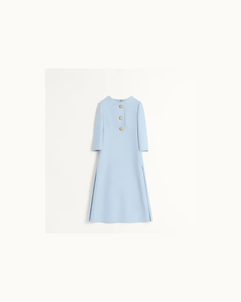 Valentino Garavani Abito Midi In Crepe Couture Donna PASTEL GREY 50 