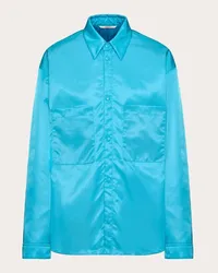 Valentino Garavani GIACCA CAMICIA IN NYLON Uomo SKY BLUE Sky