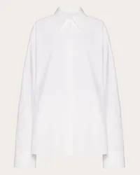 Valentino Garavani CAMICIA IN COMPACT POPELINE Donna BIANCO OTTICO Bianco