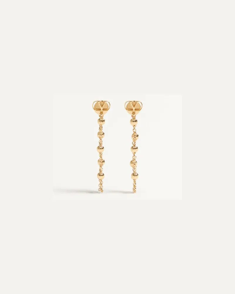 Valentino Garavani Orecchini Vlogo Signature In Metallo Donna ORO Oro