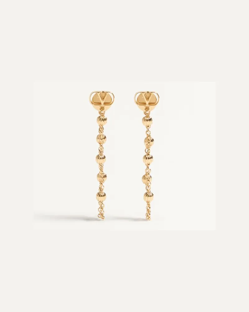 Valentino Garavani Orecchini VLogo Signature In Metallo Donna ORO Oro