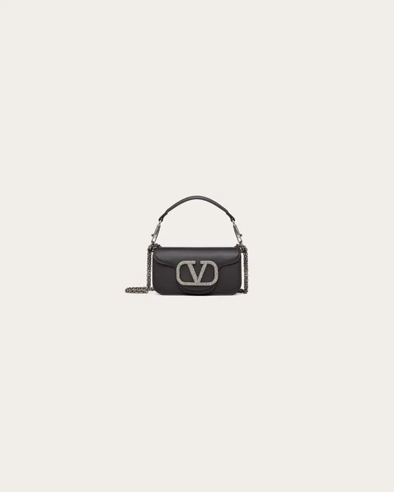 Valentino Garavani BORSA PICCOLA A SPALLA GARAVANI LOCÒ CON LOGO GIOIELLO Donna NERO Nero