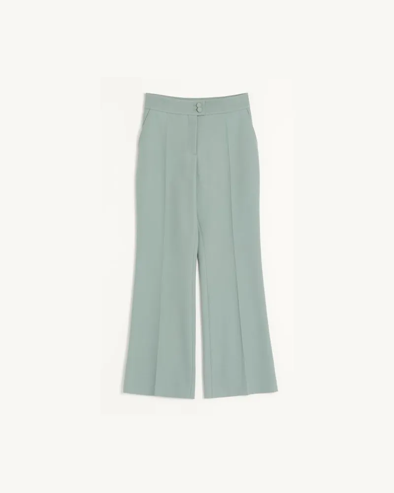 Valentino Garavani Pantaloni In Light Diagonal Wool Donna SALVIA Salvia