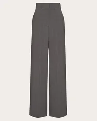 Valentino Garavani PANTALONI IN ACTIVE GABARDINE Donna GRIGIO Grigio