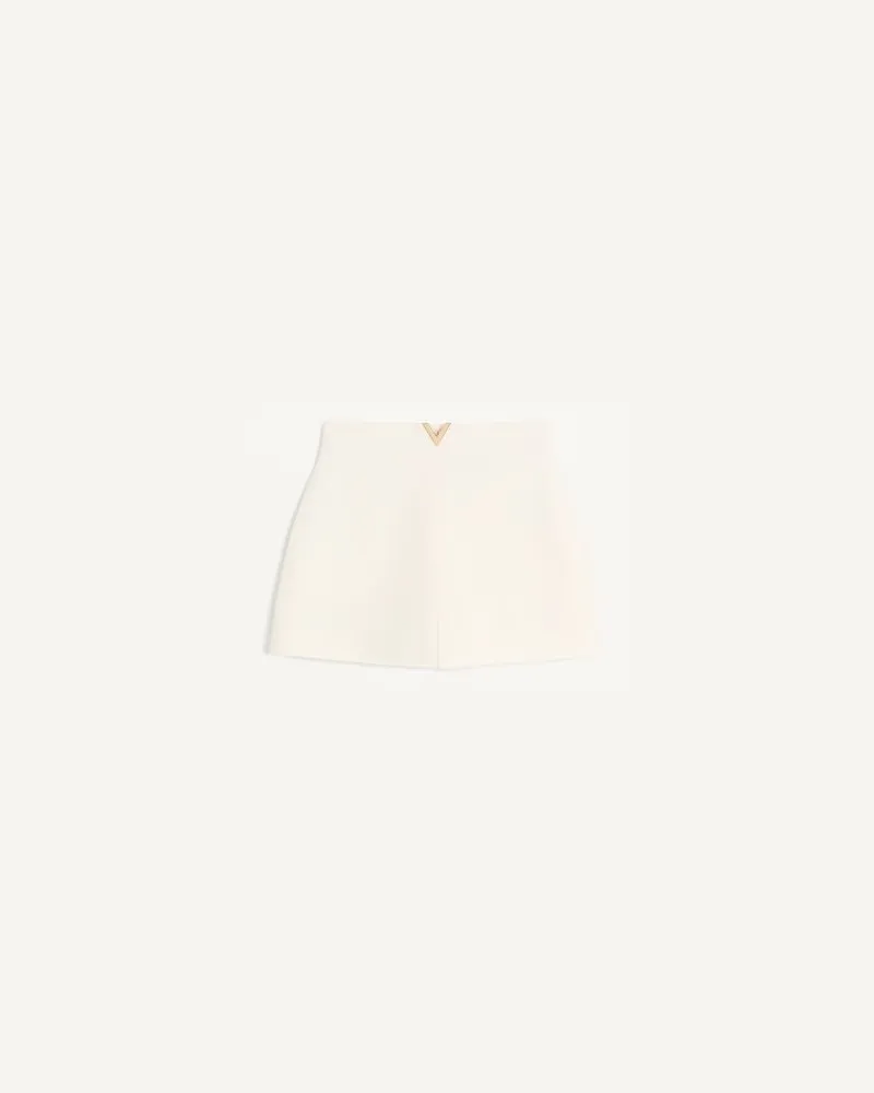 Valentino Garavani Shorts In Crepe Couture Donna AVORIO Avorio