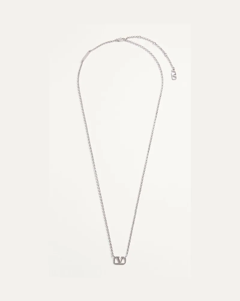Valentino Garavani Collana Vlogo Signature In Metallo Uomo TRASPARENTE Trasparente
