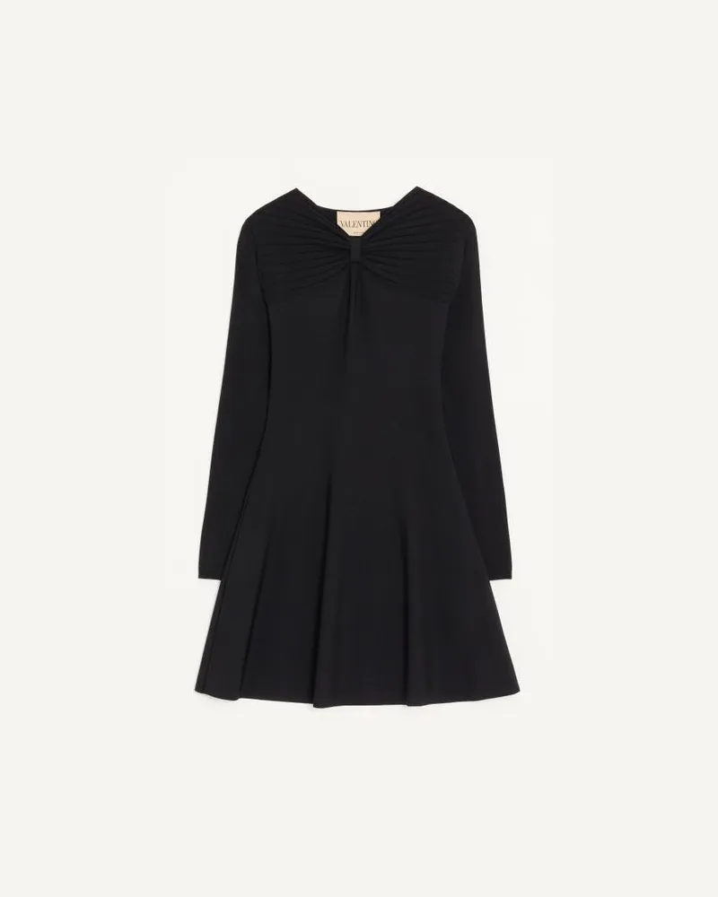 Valentino Garavani Abito In Stretch Viscose Donna NERO Nero