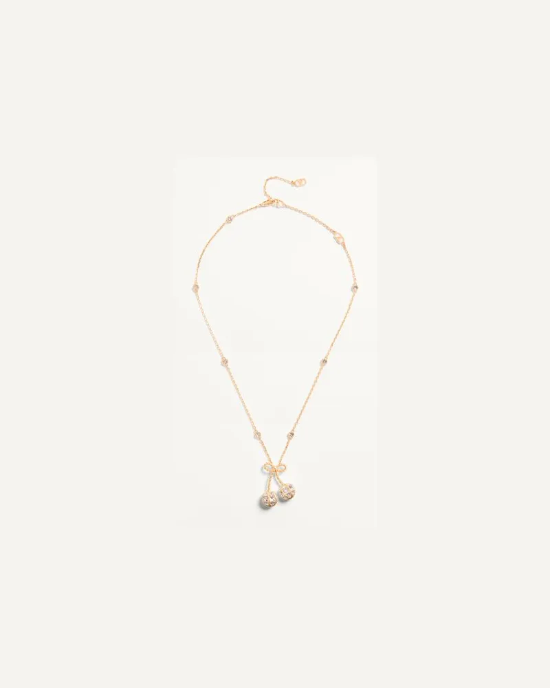 Valentino Garavani Collana Cherrifyc In Metallo E Cristalli Swarovski® Donna ORO/CRYSTAL UNI 