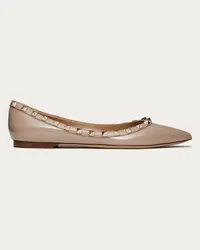 Valentino Garavani BALLERINA ROCKSTUD IN VERNICE Donna POUDRE Poudre