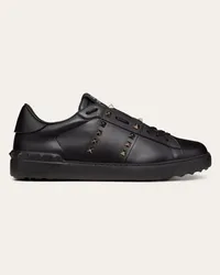 Valentino Garavani SNEAKER ROCKSTUD UNTITLED IN VITELLO Uomo NERO Nero