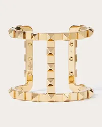 Valentino Garavani BRACCIALE ROCKSTUD IN METALLO Donna ORO Oro