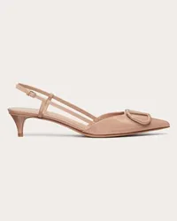 Valentino Garavani DÉCOLLETÉ SLINGBACK VLOGO SIGNATURE IN VERNICE 40MM Donna ROSE CANNELLE Rose