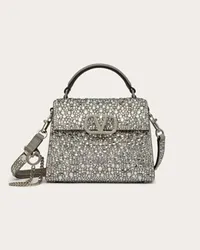 Valentino Garavani BORSA A MANO MINI VSLING RICAMATA Donna CRYSTAL Crystal