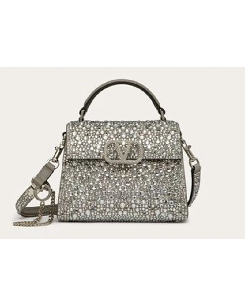 Valentino Garavani BORSA A MANO MINI VSLING RICAMATA Donna CRYSTAL Crystal