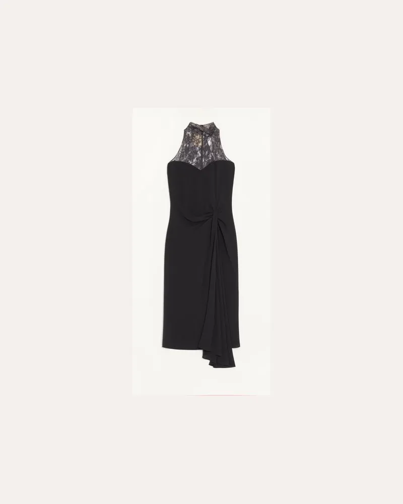 Valentino Garavani Abito In Georgette Donna NERO 40 