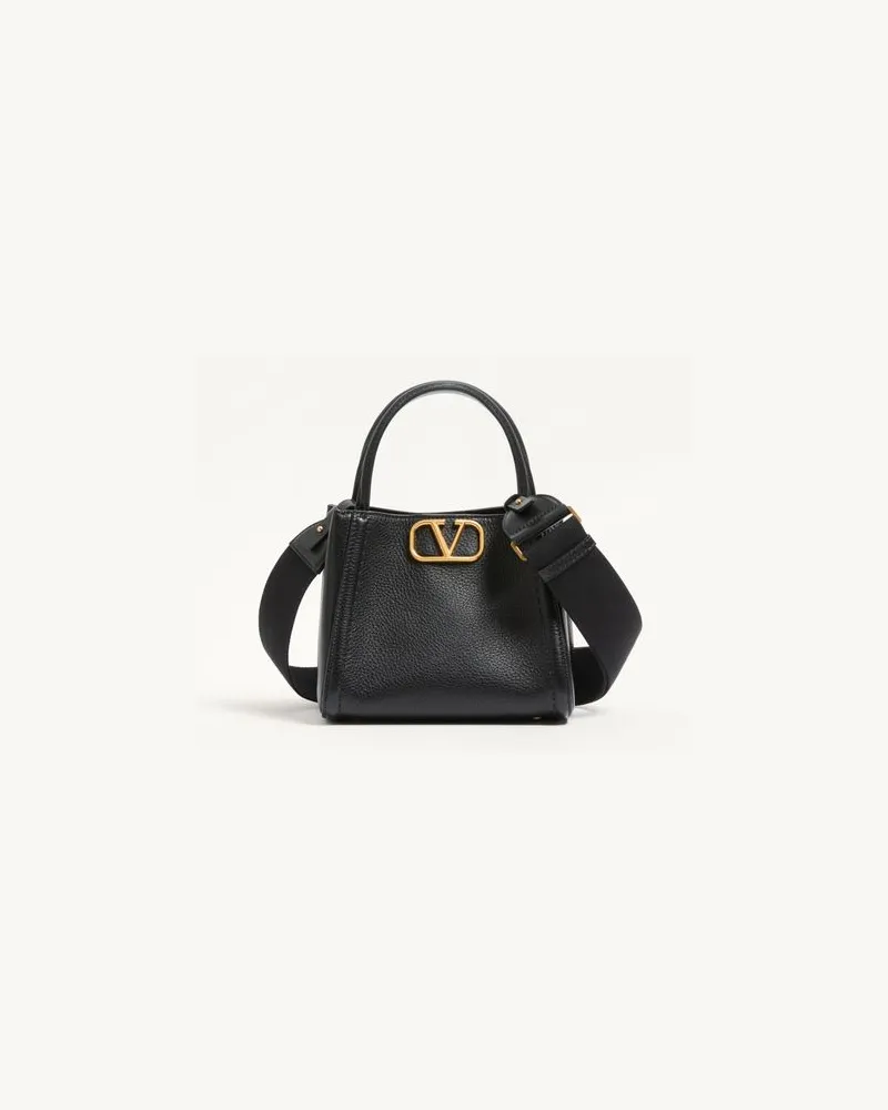 Valentino Garavani Borsa A Mano Piccola Valentino Garavani Alltime In Vitello Granato Donna NERO UNI 
