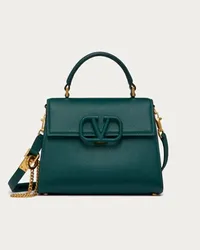 Valentino Garavani BORSA A MANO PICCOLA VSLING IN VITELLO GRANATO Donna ENGLISH GREEN English