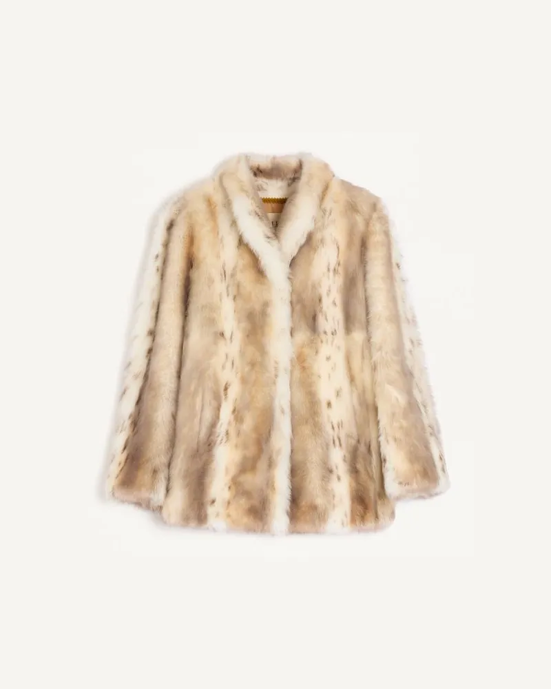 Valentino Garavani Cappotto In Shearling Donna AVORIO Avorio