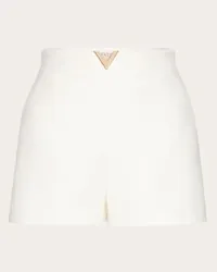 Valentino Garavani SHORTS IN CREPE COUTURE Donna AVORIO Avorio